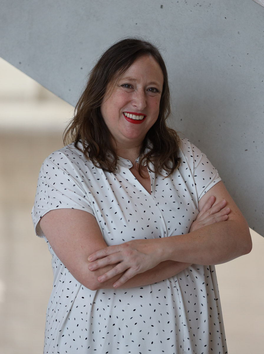 Portrait of Blanca Pérez, Curator of Art and Technology at Faro Santander.