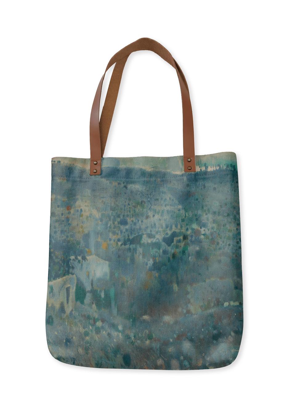 Handbag featuring a design inspired by the landscapes and artistic world of Joaquim Mir