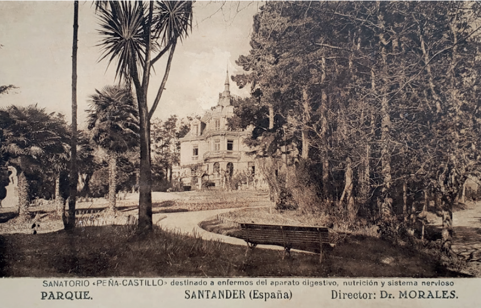 Postal del sanatorio del doctor Morales